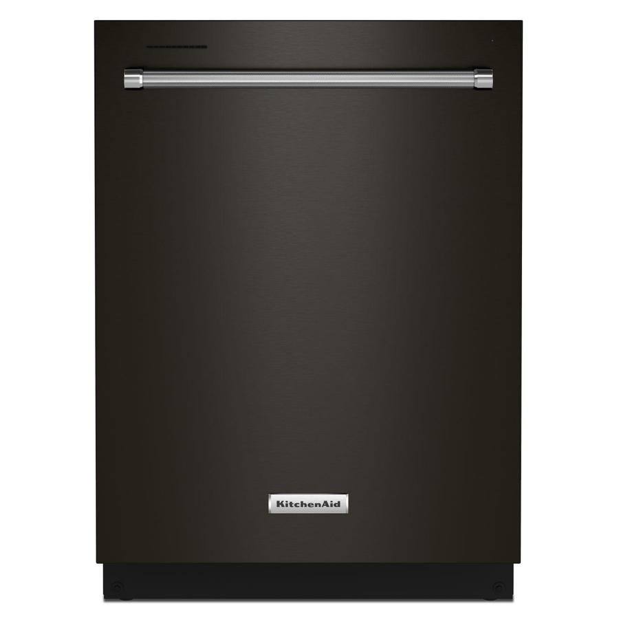 KitchenAid - 44 dBA Built In Dishwasher in Black Stainless - KDTM404KBS
