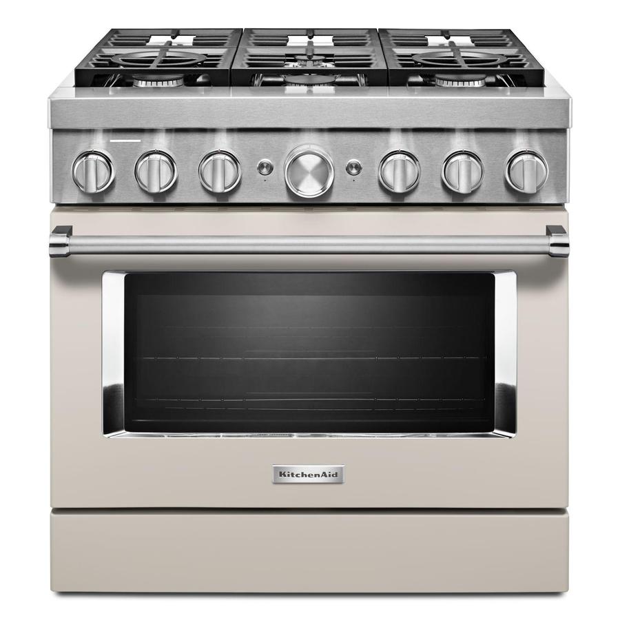 KitchenAid - 5.1 cu. ft  Dual Fuel Range in White - KFDC506JMH