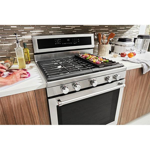 KitchenAid 5.8 cu. ft Gas Range in Stainless KFGG500ESS