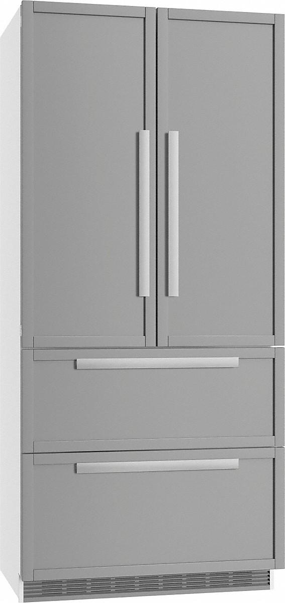 Miele - 35.875 Inch 18.9 cu. ft French Door Refrigerator in Panel Ready - KFNF9955 IDE