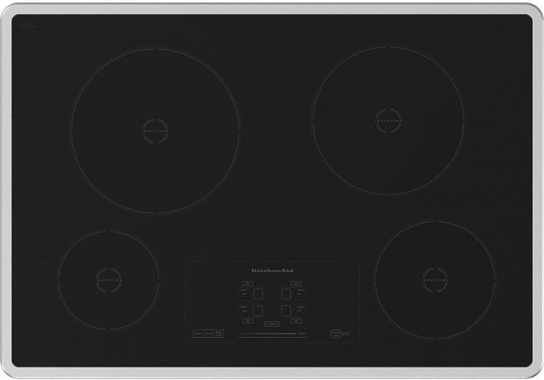 KitchenAid - 30 inch wide Induction Cooktop in Stainless Steel - KICU500XSS