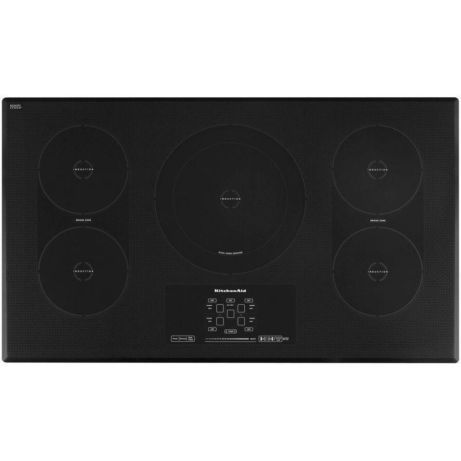 KitchenAid - 36 inch wide Induction Cooktop in Black - KICU569XBL