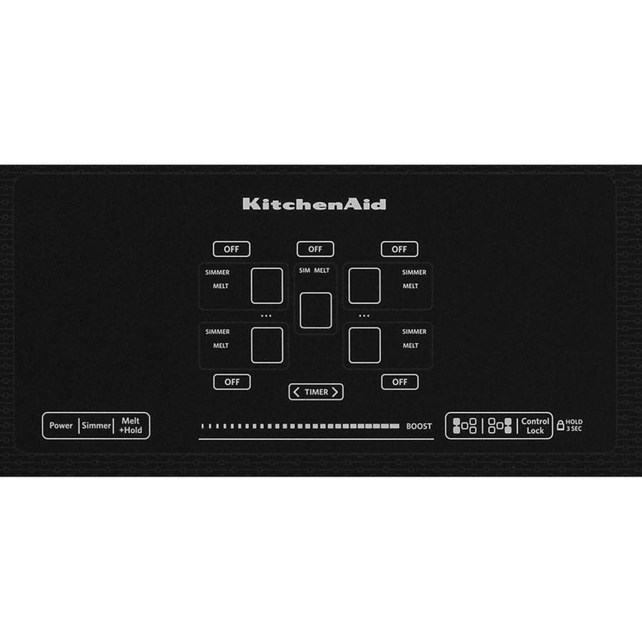 KitchenAid - 36 inch wide Induction Cooktop in Black - KICU569XBL