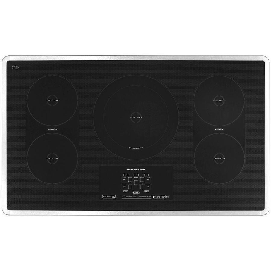 KitchenAid - 36 inch wide Induction Cooktop in Stainless Steel - KICU569XSS