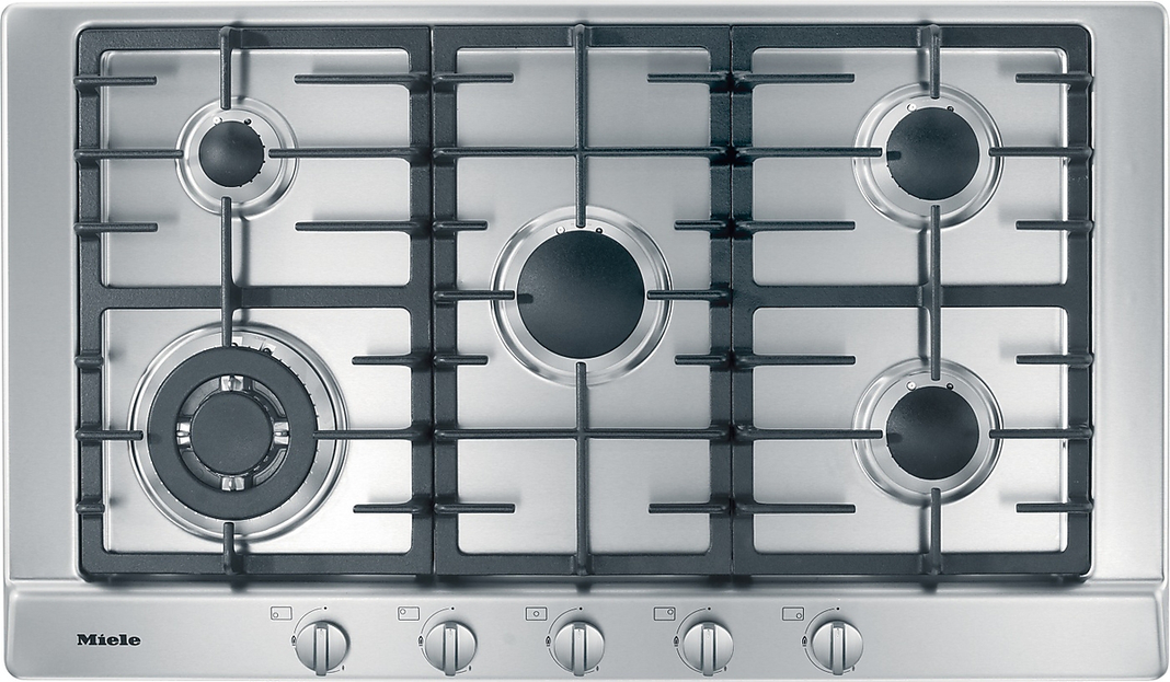 Miele - 35.5 inch wide Gas Cooktop in Stainless - KM2050 G