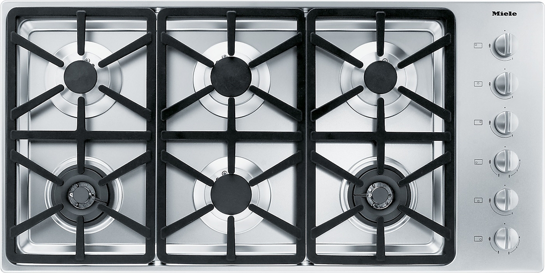 Miele - 42.5 inch wide Gas Cooktop in Stainless - KM3484 G