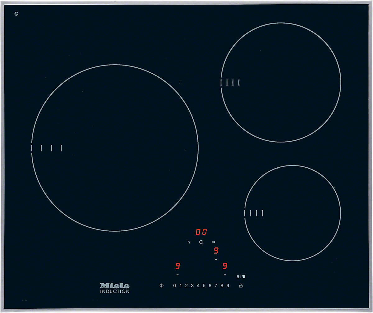 Miele - 24.75 inch wide Induction Cooktop in Black - KM6310