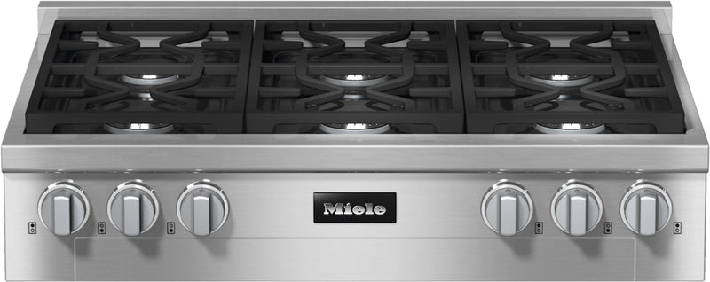 Miele - 36 Inch Gas Cooktop in Stainless - KMR 1134-3 G