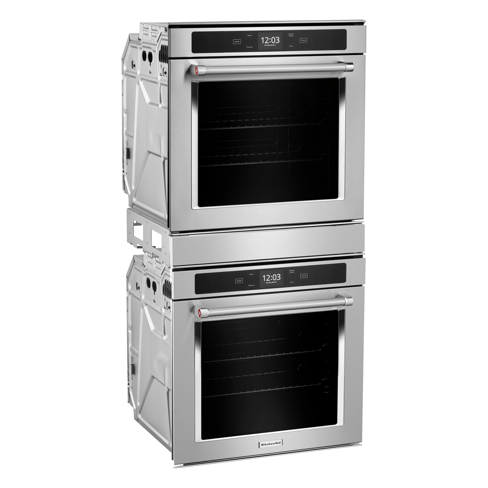 KitchenAid - 5.8 cu. ft Double Wall Oven in Stainless - KODC504PPS