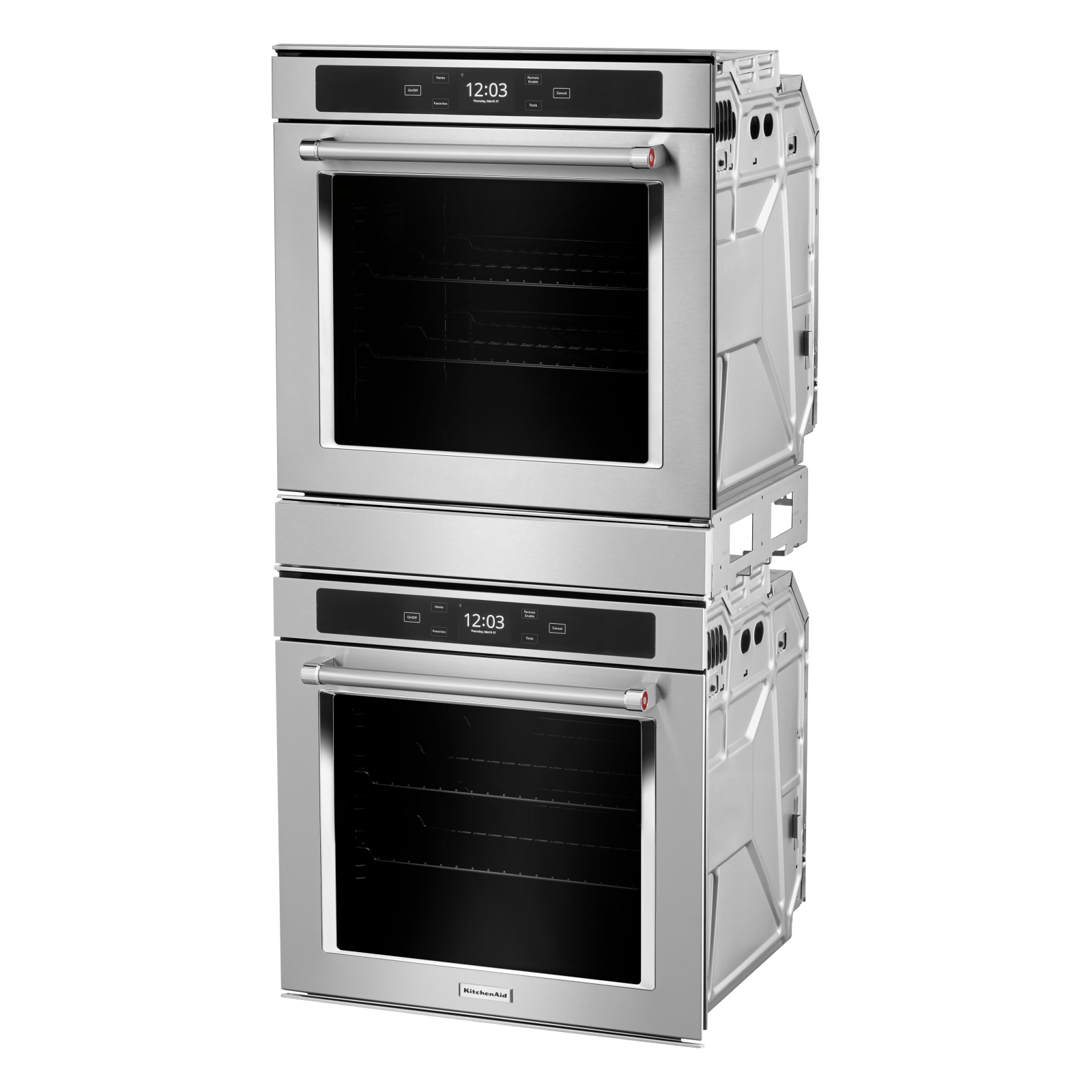 KitchenAid - 5.8 cu. ft Double Wall Oven in Stainless - KODC504PPS