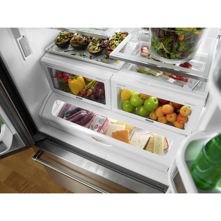 KitchenAid - 35.75 Inch 21.94 cu. ft French Door Refrigerator in Stainless - KRFC302ESS