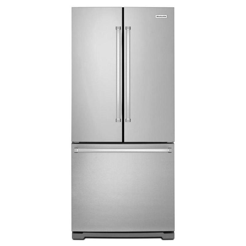 KitchenAid - 30.13 Inch 19.68 cu. ft French Door Refrigerator in Stainless - KRFF300ESS