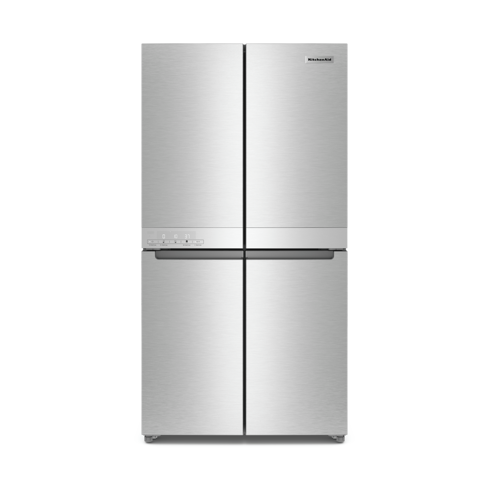 KitchenAid - 35.75 Inch 19.4 cu. ft 4-Door Refrigerator in Stainless - KRQC506MPS