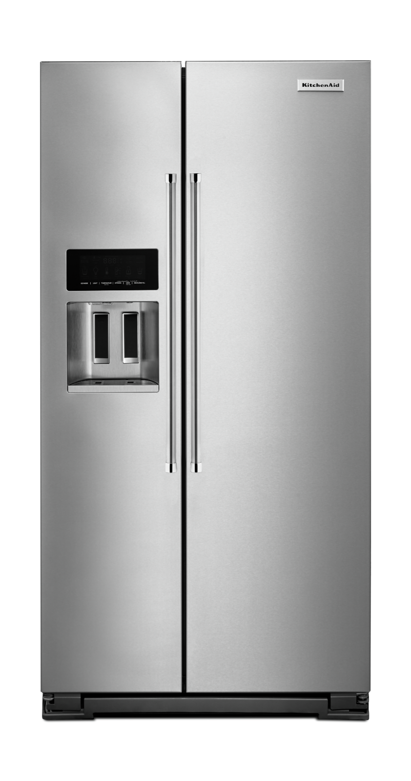 KitchenAid - 35.75 Inch 22.65 cu. ft Side by Side Refrigerator in Stainless - KRSC503ESS