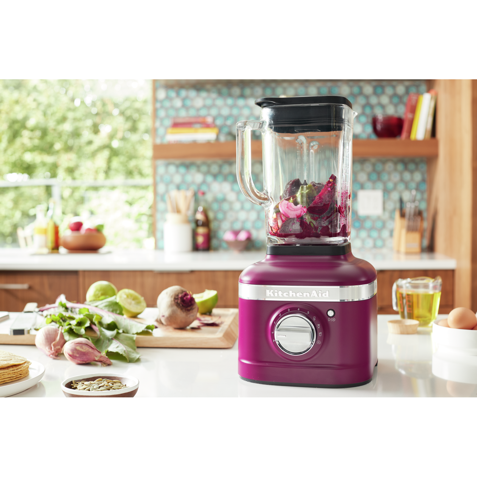 KitchenAid - 2022 Colour of the Year Beetroot K400 Blender in Purple - KSB4026BE