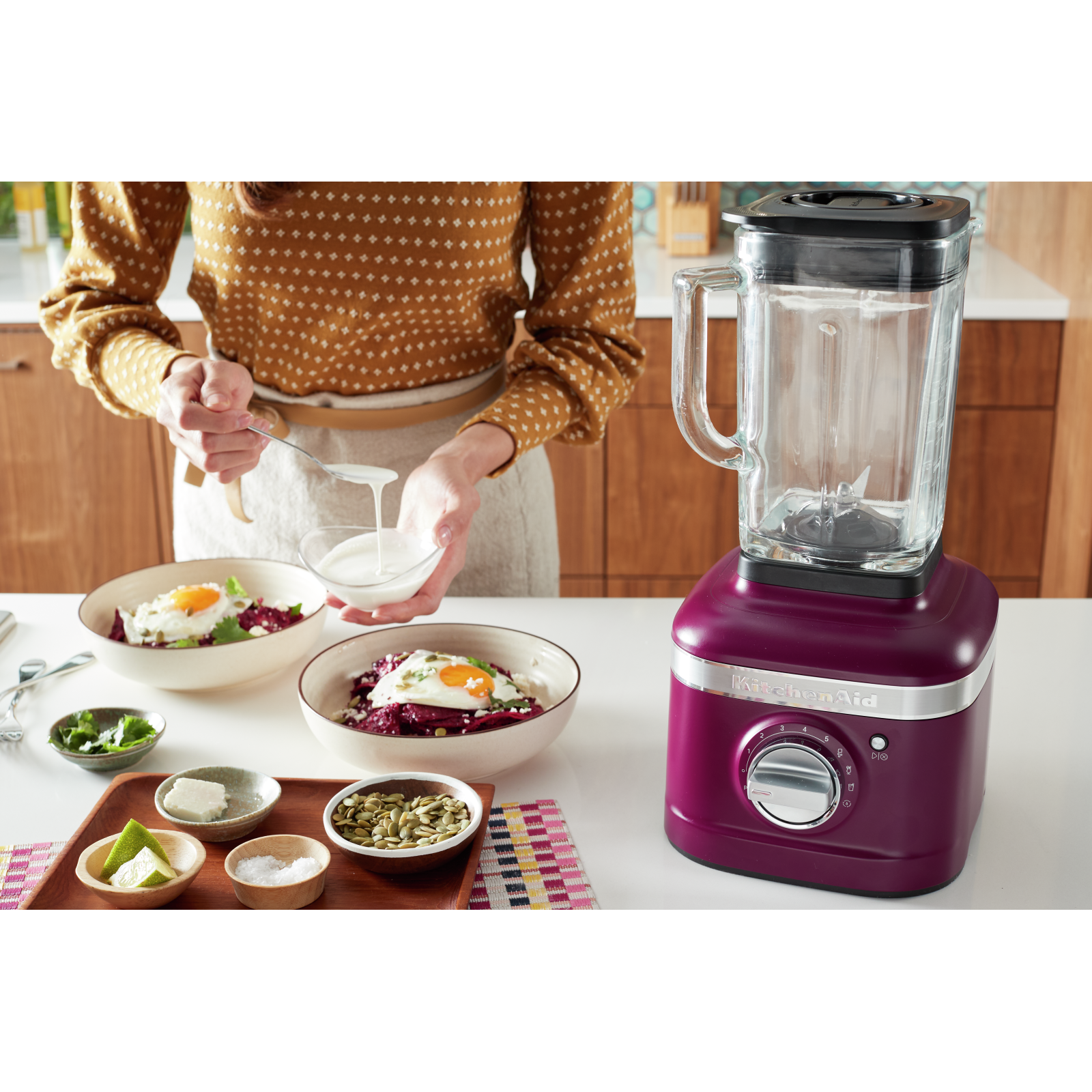 KitchenAid - 2022 Colour of the Year Beetroot K400 Blender in Purple - KSB4026BE