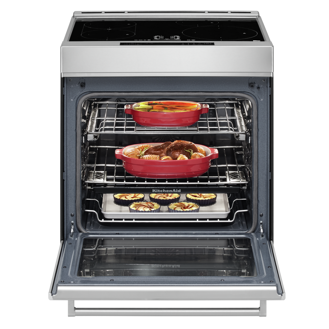 KitchenAid 6.4 cu. ft Induction Range in Stainless KSIS730PSS