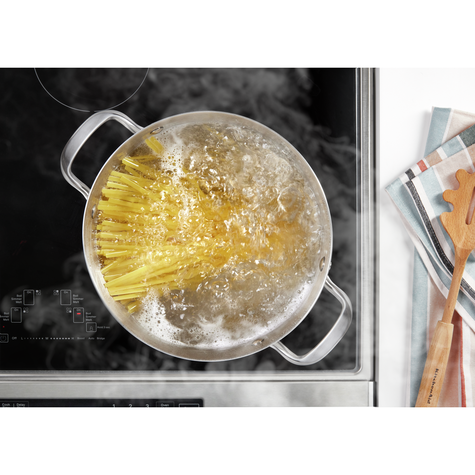 KitchenAid - 6.4 cu. ft  Induction Range in Stainless - KSIS730PSS