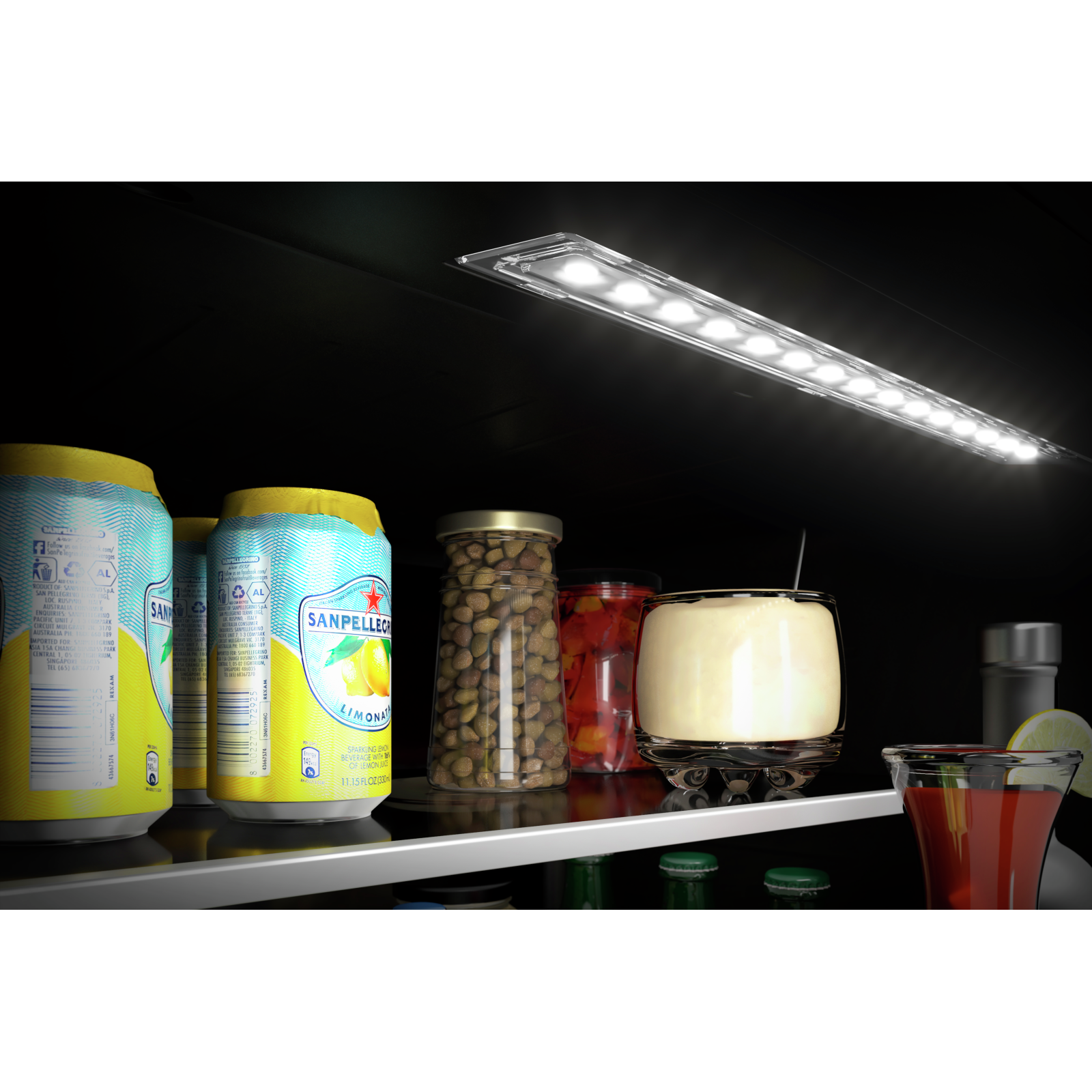 KitchenAid - 23.875 Inch 4.89 cu. ft Beverage Centre Refrigerator in Stainless - KUBR314KSS