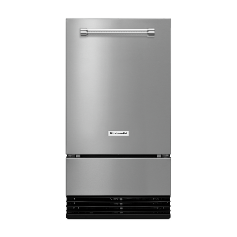 KitchenAid - 35 Lbs Under Counter Ice Maker Freezer in Stainless - KUID308ESS
