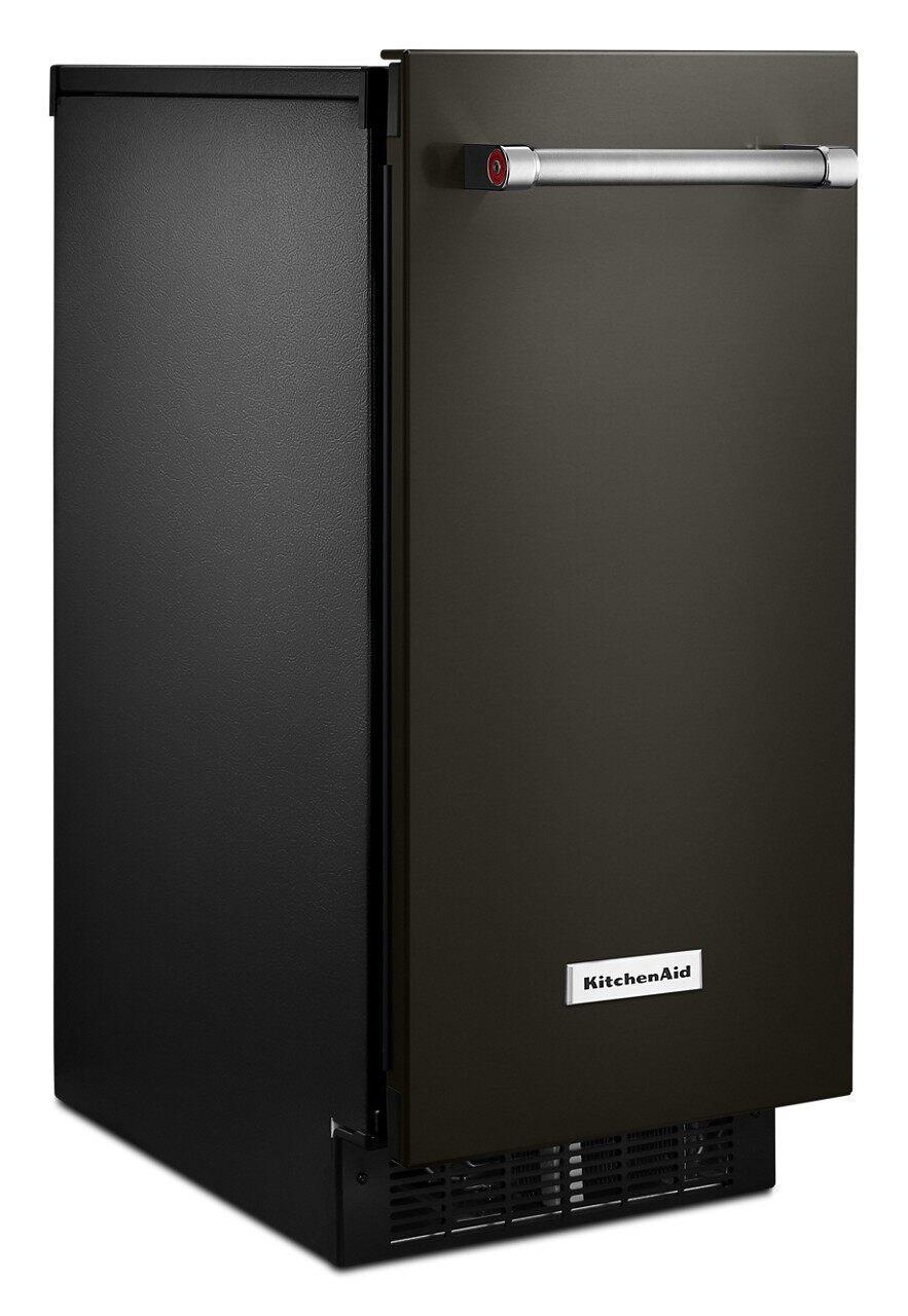 KitchenAid - 14.875 Inch 15 cu. ft Ice Maker Refrigerator in Black Stainless - KUIX535HBS