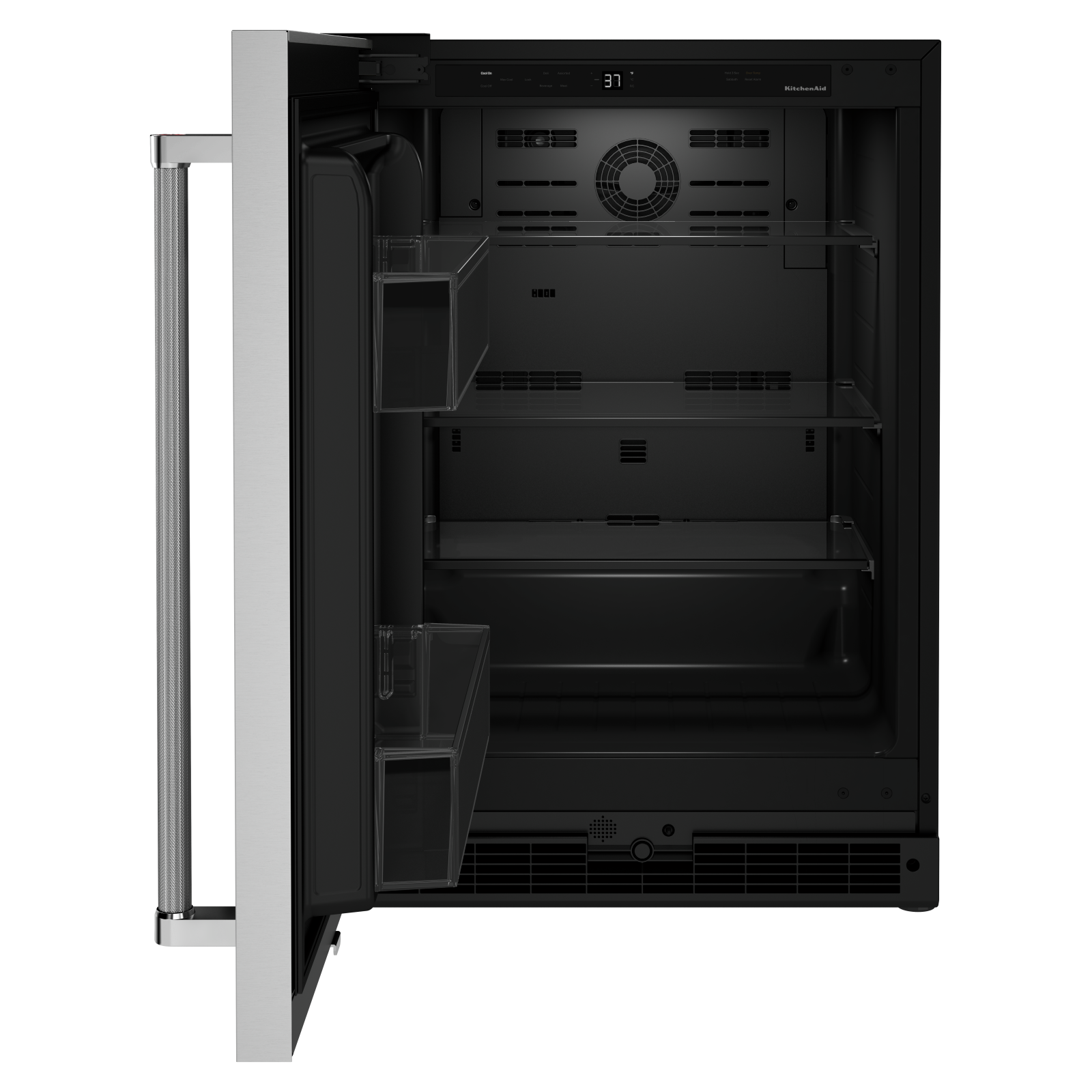 KitchenAid - 23.875 Inch 5 cu. ft Undercounter Refrigerator in Stainless - KURL114KSB
