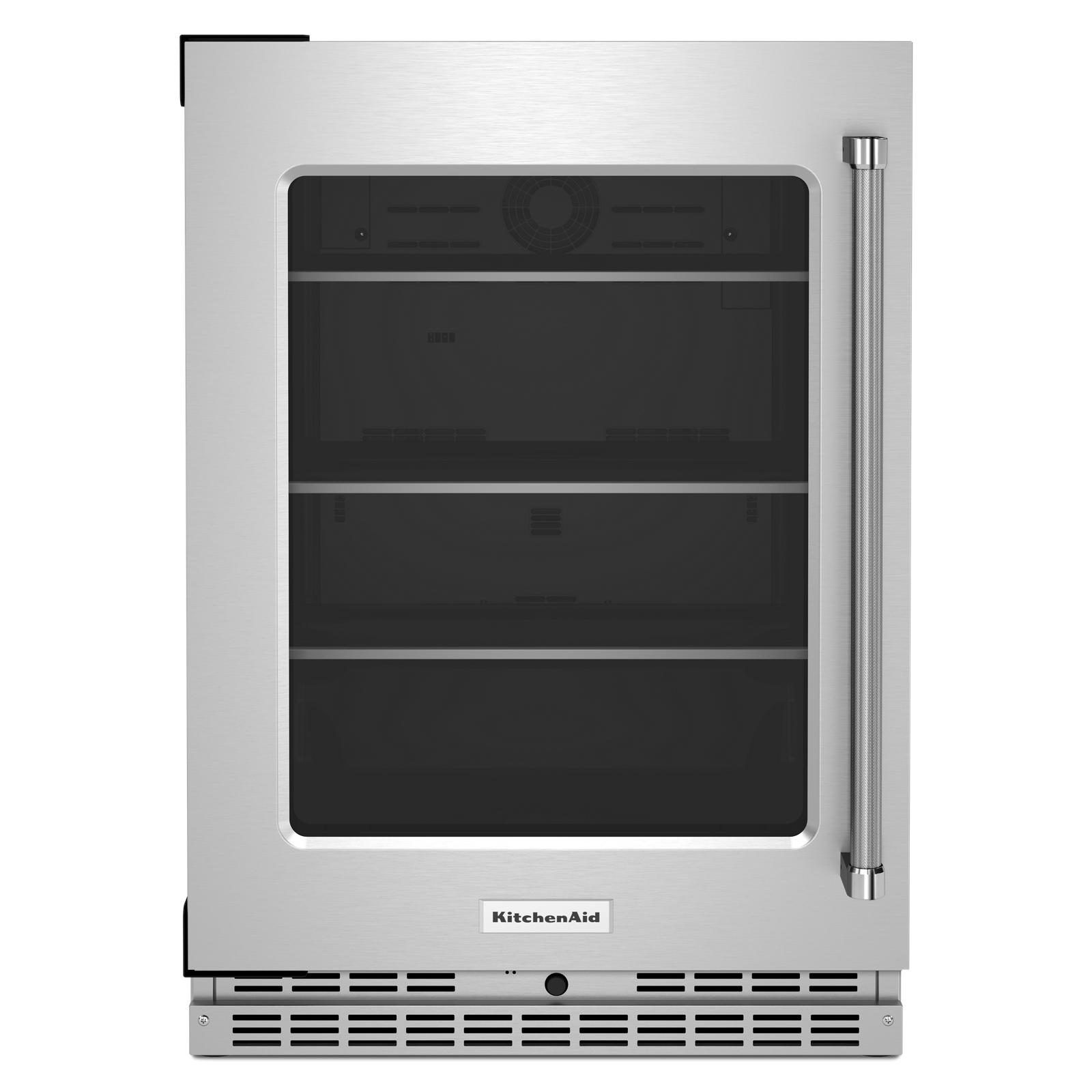 KitchenAid - 23.875 Inch 5.2 cu. ft Undercounter Refrigerator in Stainless - KURL314KSS