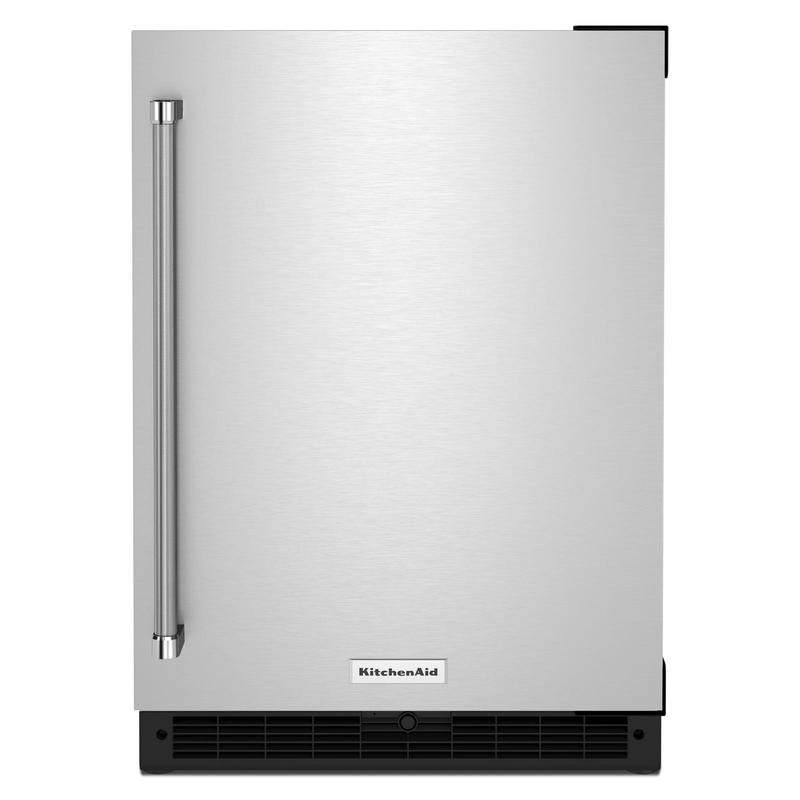 KitchenAid - 23.875 Inch 5 cu. ft Undercounter Refrigerator in Stainless - KURR114KSB