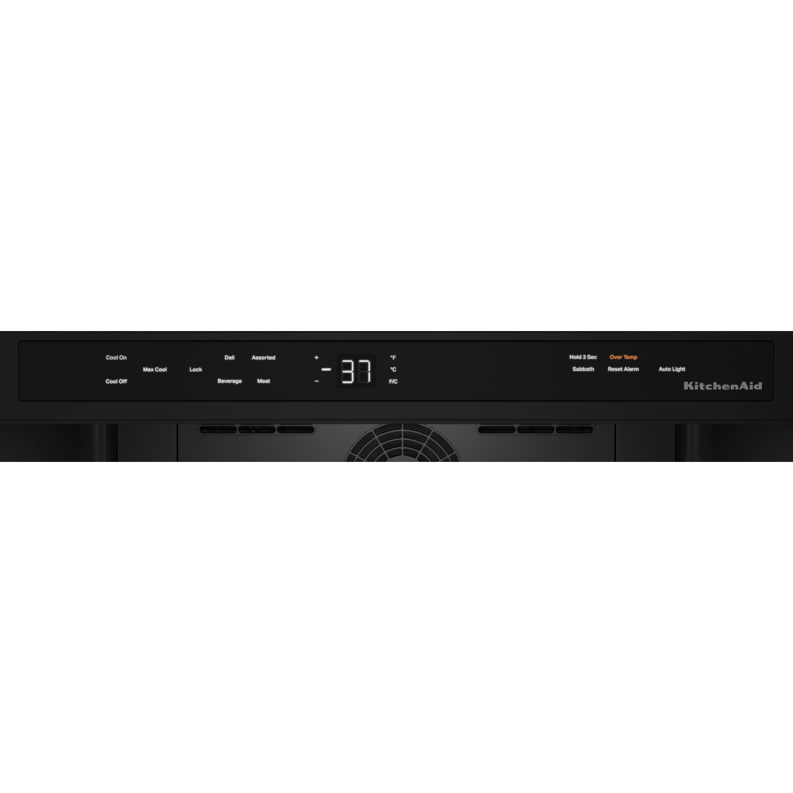 KitchenAid - 23.875 Inch 5.2 cu. ft Undercounter Refrigerator in Black Stainless - KURR314KBS