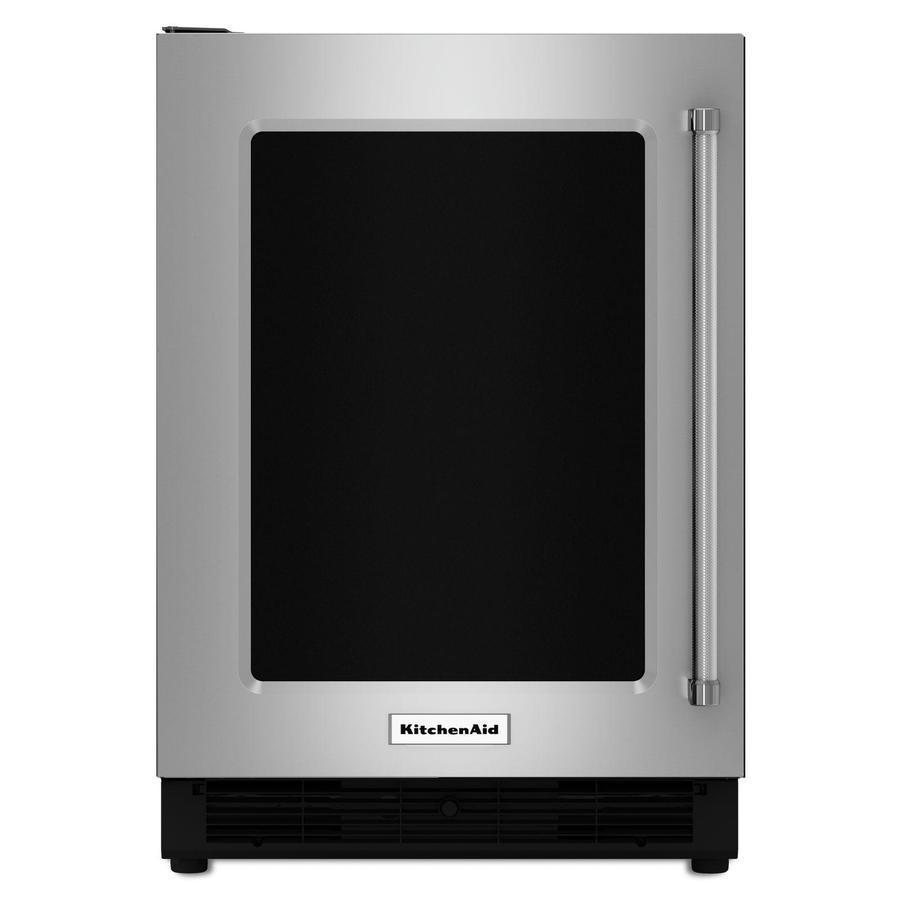 KitchenAid - 23.75 Inch 4.7 cu. ft Wine Cellar Refrigerator in Stainless - KUWL304ESS