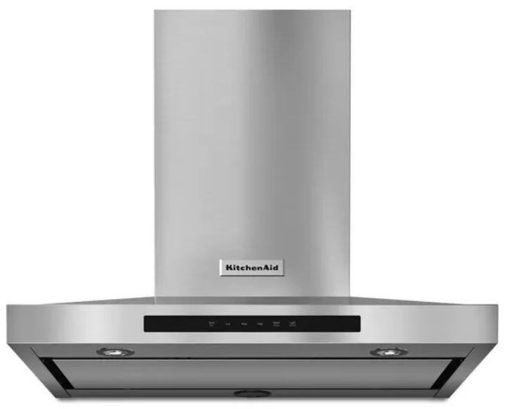 KitchenAid - 30 Inch 600 CFM Wall Mount and Chimney Range Vent in Stainless - KVWB600DSS