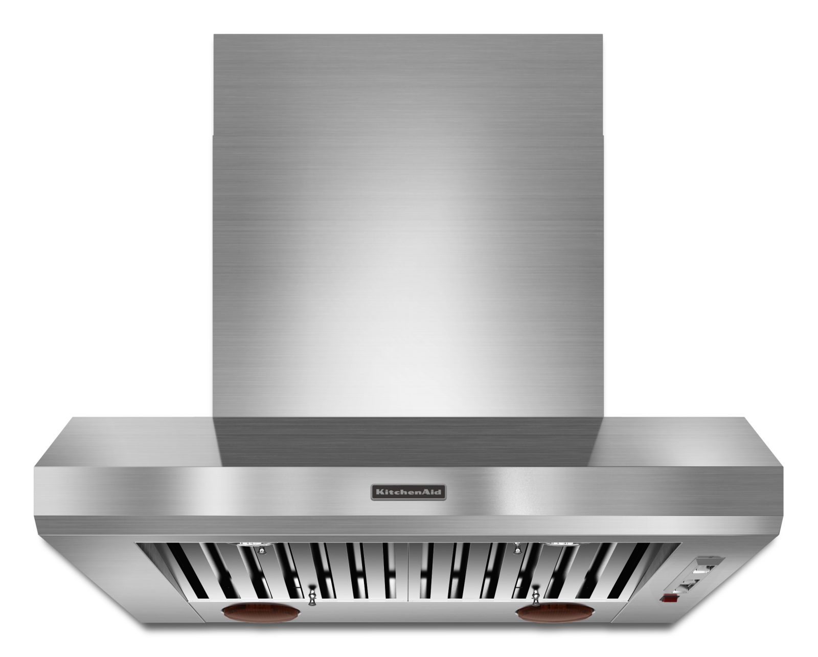 KitchenAid - 36 Inch 1200 CFM Wall Mount and Chimney Range Vent in Stainless - KXW9736YSS
