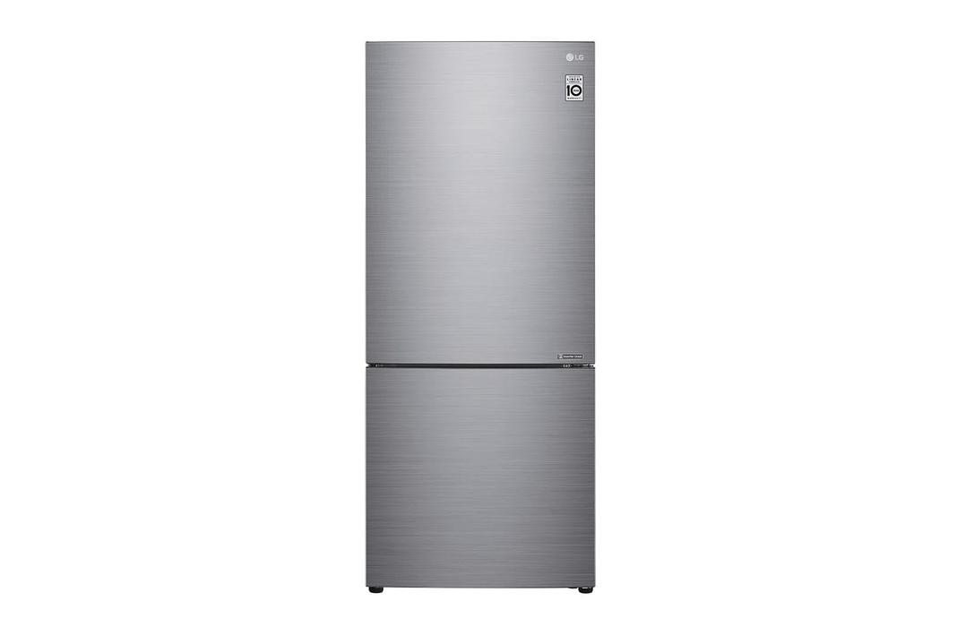 LG - 27.375 Inch 14.7 cu. ft Bottom Mount Refrigerator in Silver - LBNC15251V