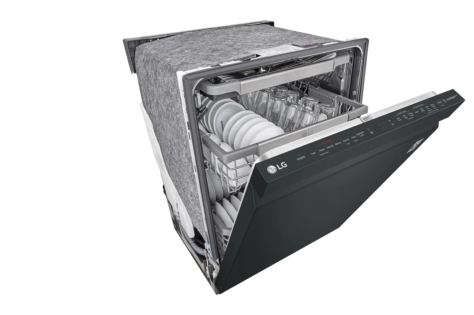 LG - 44 dBA Built In Dishwasher in Black - LDP6810BM