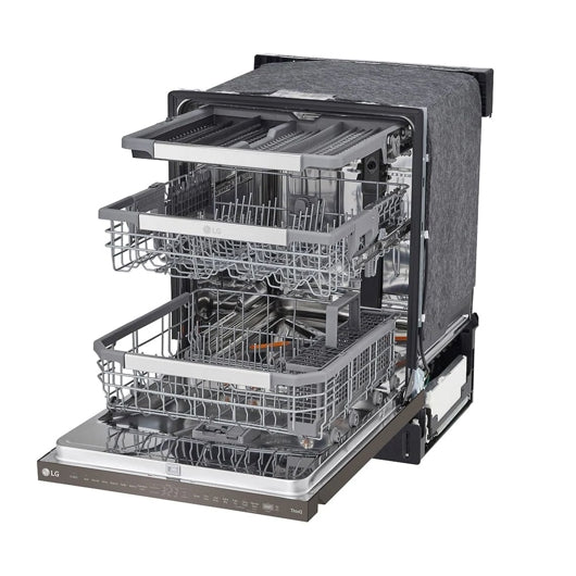 LG - 44 dBA Built In Dishwasher in Black Stainless - LDPM6762D