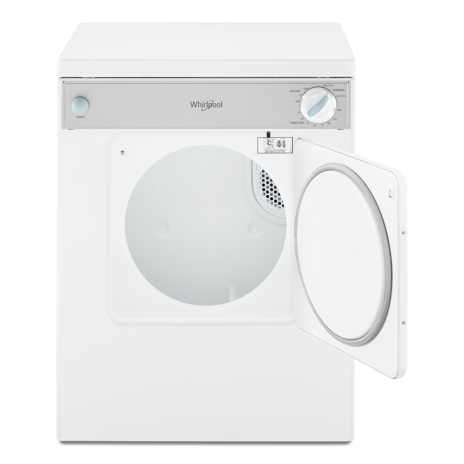 Whirlpool - 3.4 cu. Ft  Electric Dryer in White - LDR3822PQ