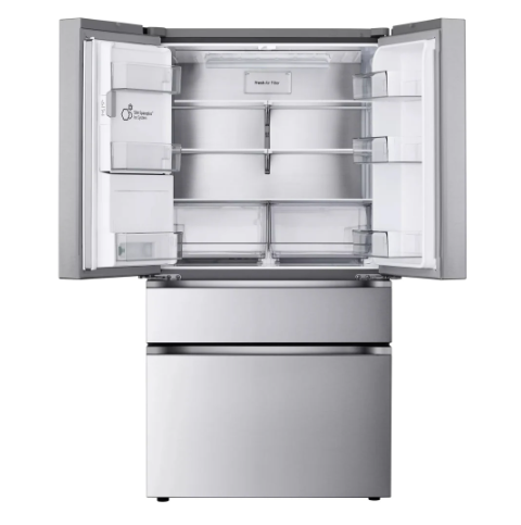 LG - 35.75 Inch 28.6 cu. ft French Door Refrigerator in Stainless - LF29S8330S