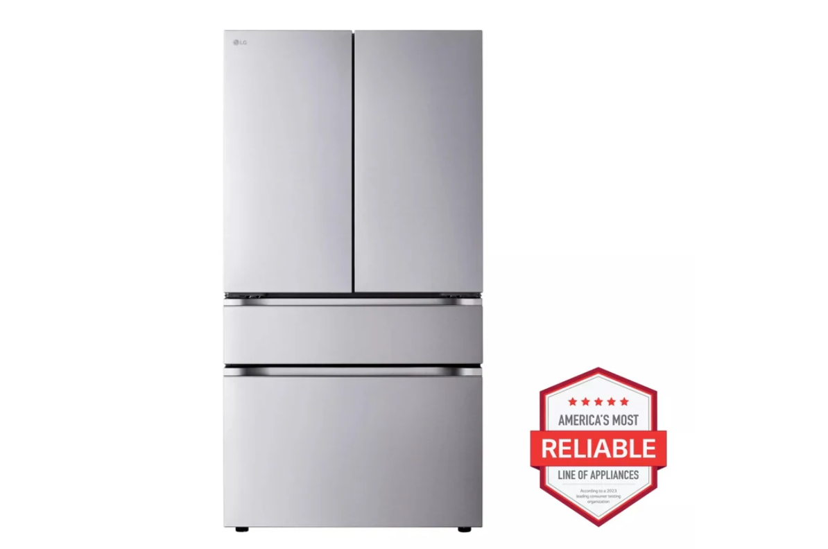 LG - 35.75 Inch 30 cu. ft French Door Refrigerator in Stainless - LF30S8210S