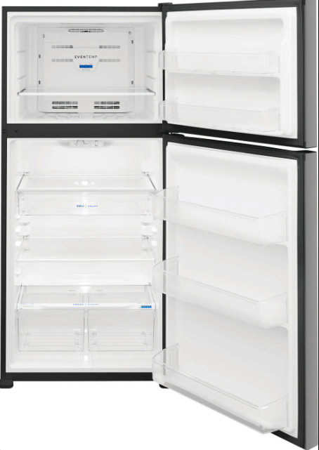 Frigidaire - 30 Inch 20 cu. ft Top Mount Refrigerator in Stainless - LFTR2045VF