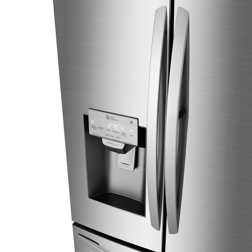 LG - 35.8 Inch 22.1 cu. ft French Door Refrigerator in Stainless - LFXC22526S