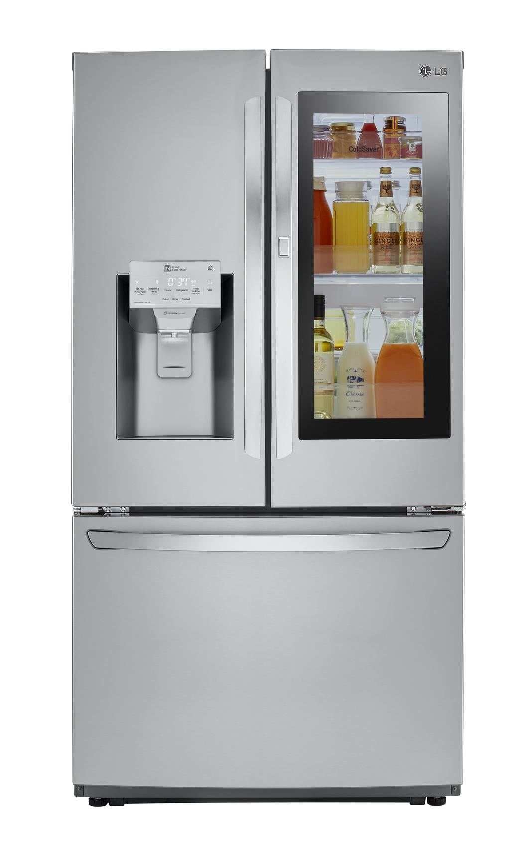 LG - 35.8 Inch 21.9 cu. ft French Door Refrigerator in Stainless - LFXC22596S