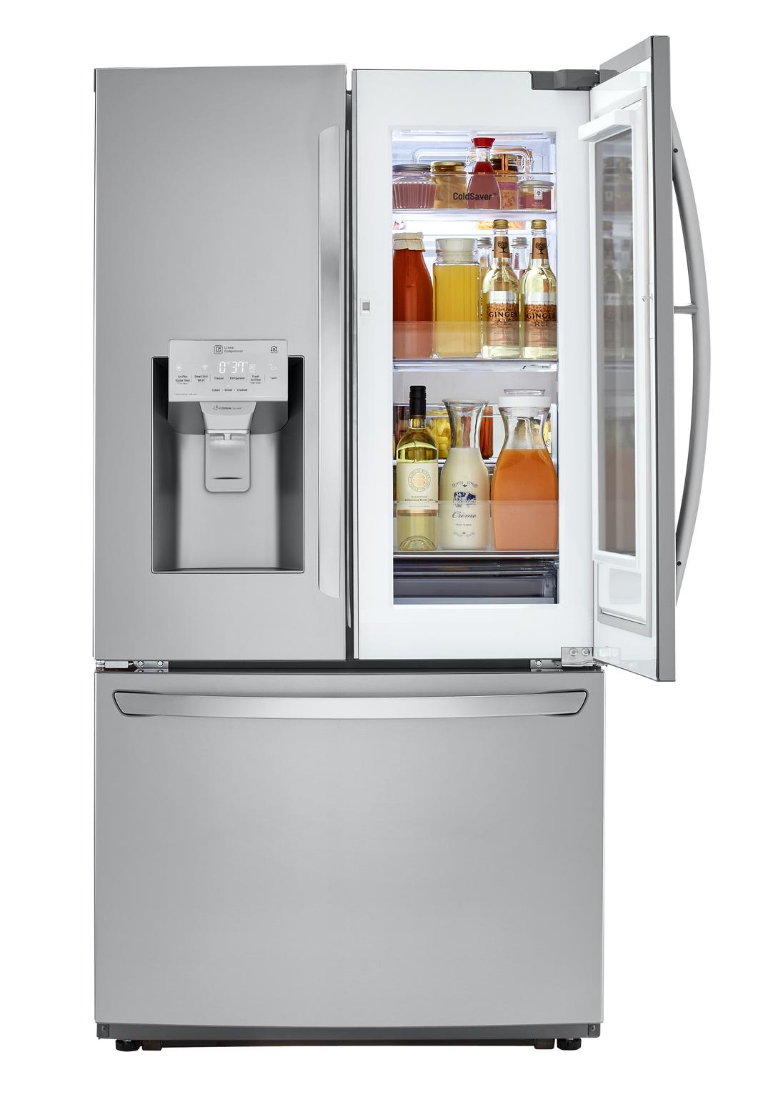 LG - 35.8 Inch 21.9 cu. ft French Door Refrigerator in Stainless - LFXC22596S