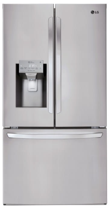LG - 35.75 Inch 26.2 cu. ft French Door Refrigerator in Stainless - LFXS26973S