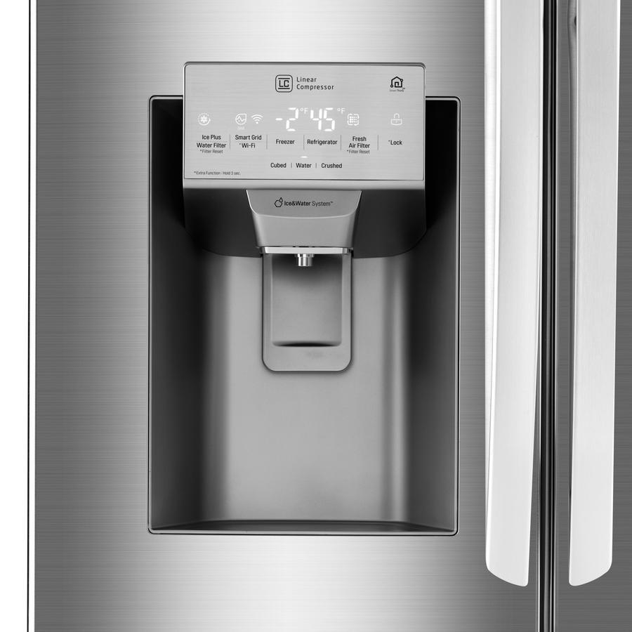 LG - 35.8 Inch 27.9 cu. ft French Door Refrigerator in Stainless - LFX
