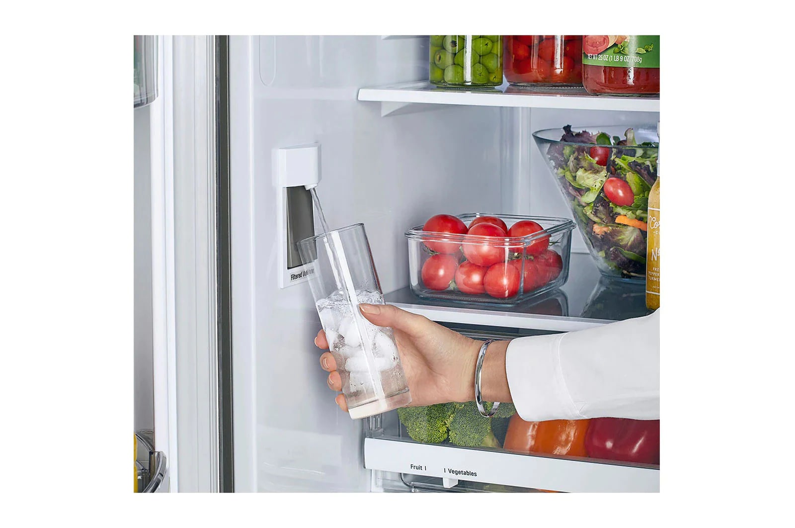 LG - 35.75 Inch 22.7 cu. ft French Door Refrigerator in Stainless - LMWC23626S