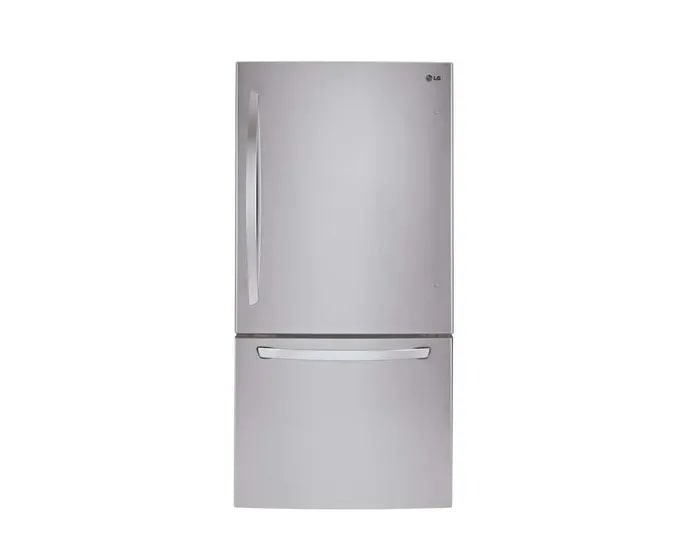 LG - 29.75 Inch 22.1 cu. ft Bottom Mount Refrigerator in Stainless - LRDNS2200S