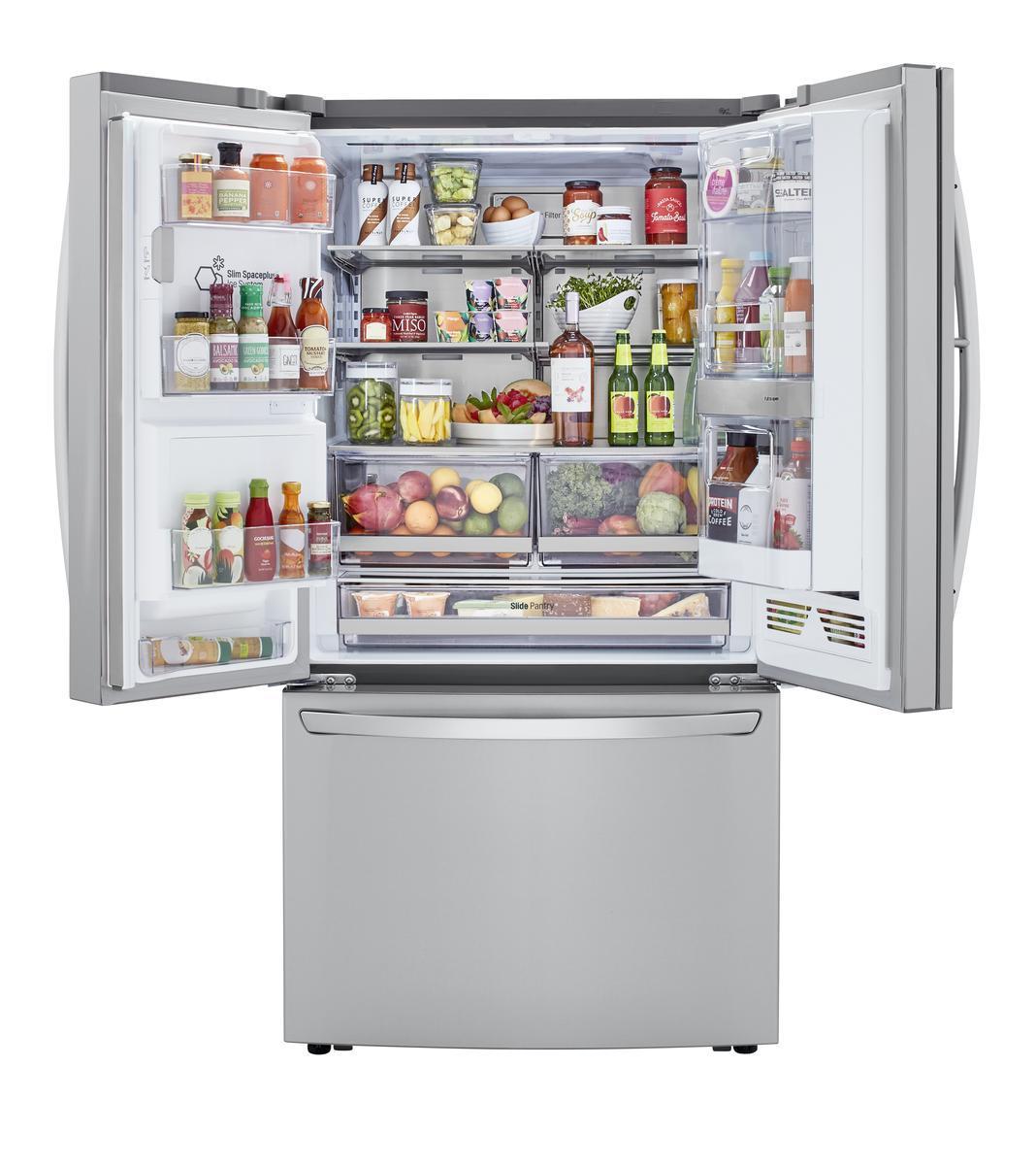LG - 35.8 Inch 29.7 cu. ft French Door Refrigerator in Stainless - LRFDS3016S