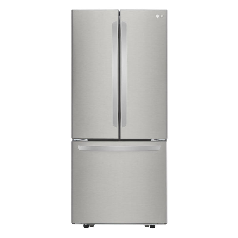 LG - 29.8 Inch 21.8 cu. ft French Door Refrigerator in Stainless - LRFNS2200S