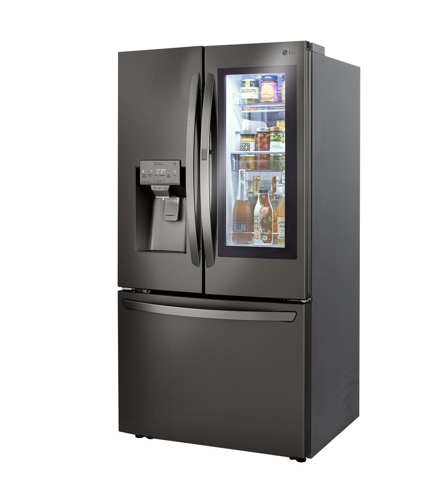 LG - 35.8 Inch 29.7 cu. ft French Door Refrigerator in Black Stainless - LRFVS3006D