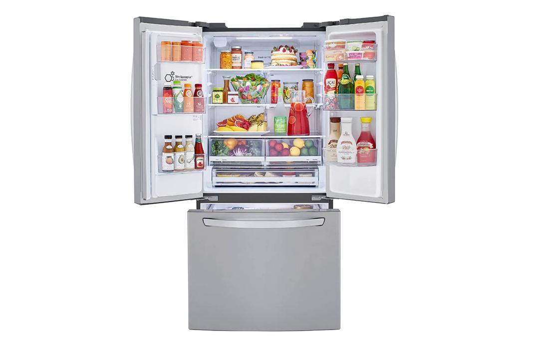 LG - 32.8 Inch 24.5 cu. ft French Door Refrigerator in Stainless - LRFXS2503S